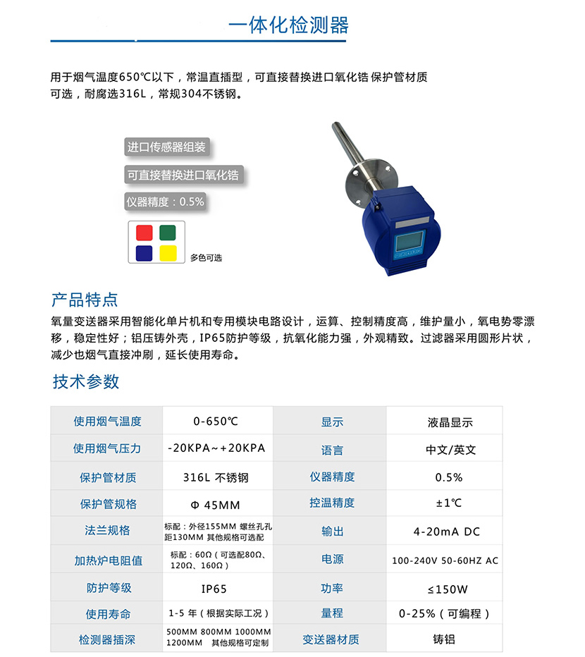 一体化检测器(图1)